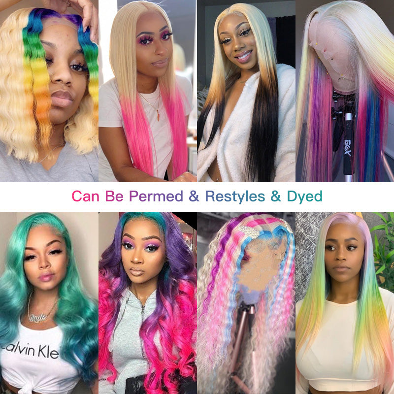 13x6 13x4 613 Honey Blonde Color Lace Front Human Hair Wigs For Women