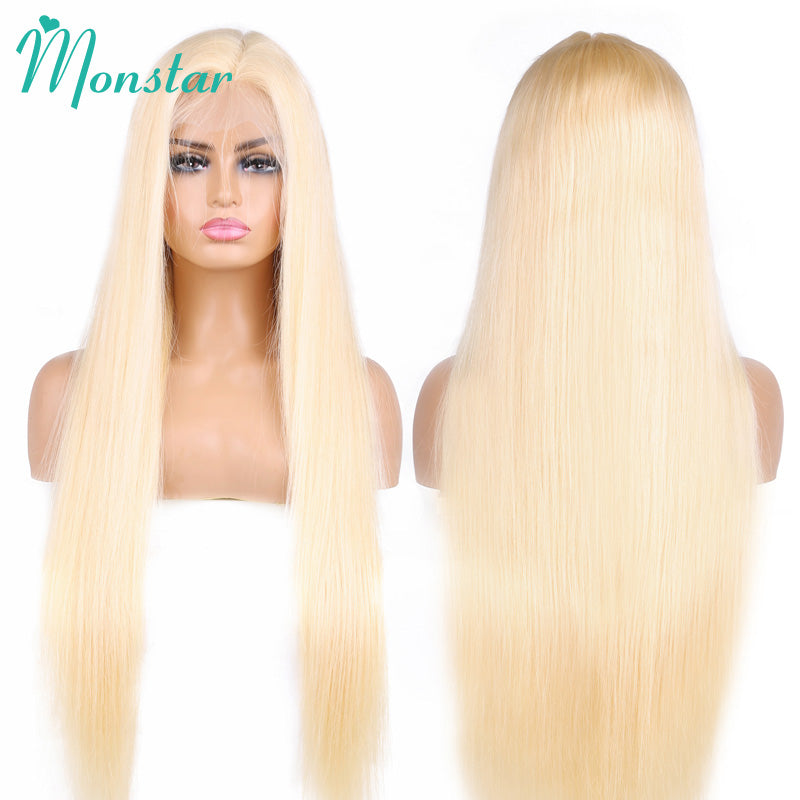 13x6 13x4 613 Honey Blonde Color Lace Front Human Hair Wigs For Women