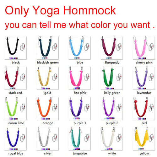 5*2.8m Aerial Yoga Hammock Set Fitness Yoga Stretch Anti-gravity Swing
