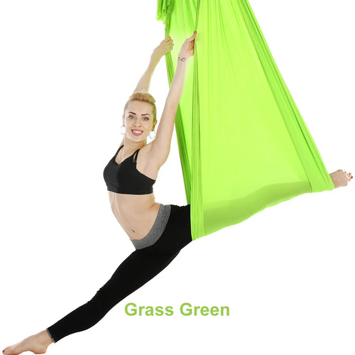 Aerial Yoga Hammock Set Fitness Pilates Silk Fabric Yoga Swing 5.5