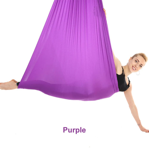 Aerial Yoga Hammock Set Fitness Pilates Silk Fabric Yoga Swing 5.5