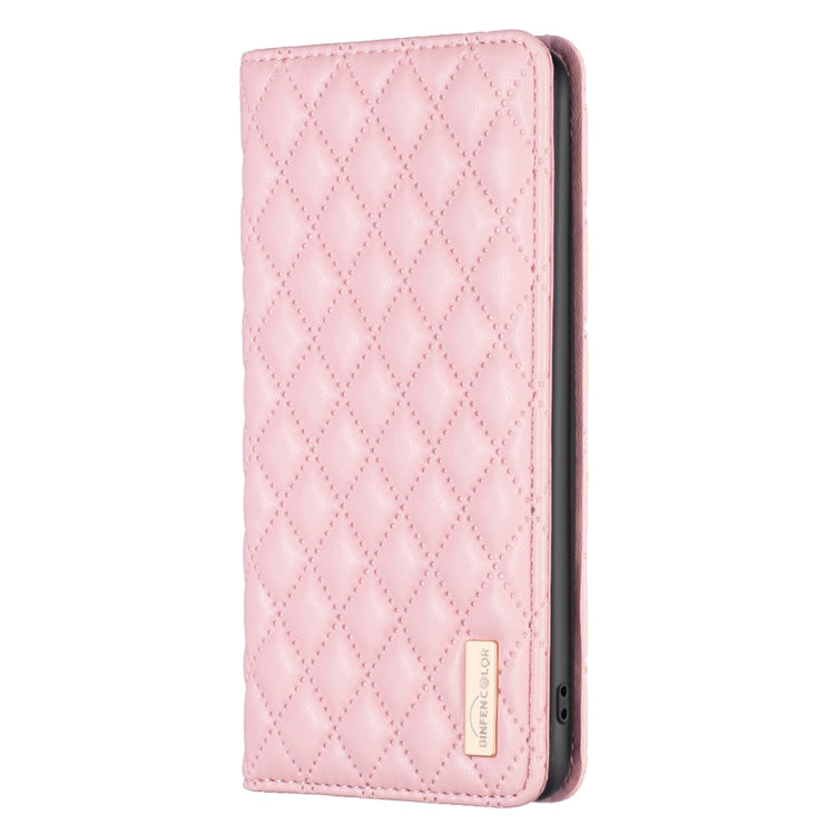 For OPPO A79 5G Diamond Lattice Magnetic Leather Flip Phone Case(Pink)