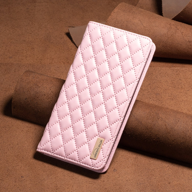 For OPPO A79 5G Diamond Lattice Magnetic Leather Flip Phone Case(Pink)