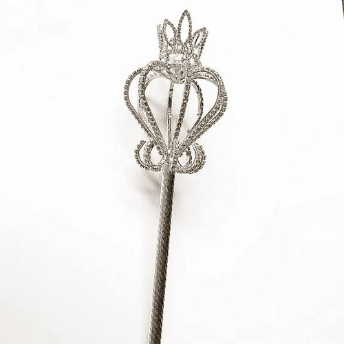 Bling Crystal Scepter Wand Gold/Silver Color Tiaras and Crowns Sceptre