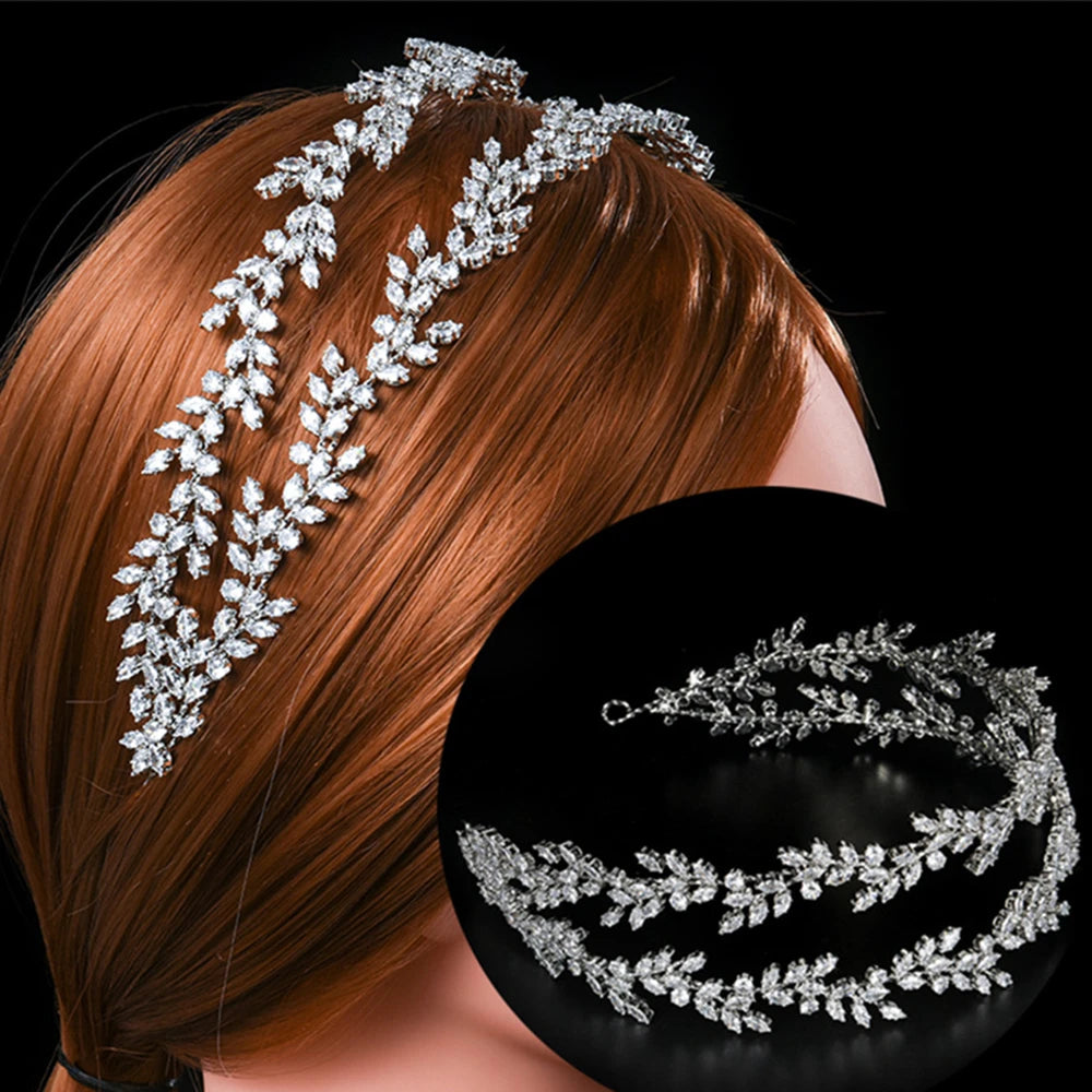 Crystal Headbands Luxury Bridal Crowns Elegant Headwear Prom Hair Wear