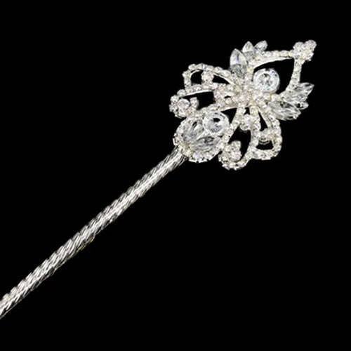 Bling Crystal Scepter Wand Gold/Silver Color Tiaras and Crowns Sceptre