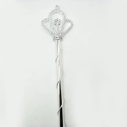 Bling Crystal Scepter Wand Gold/Silver Color Tiaras and Crowns Sceptre