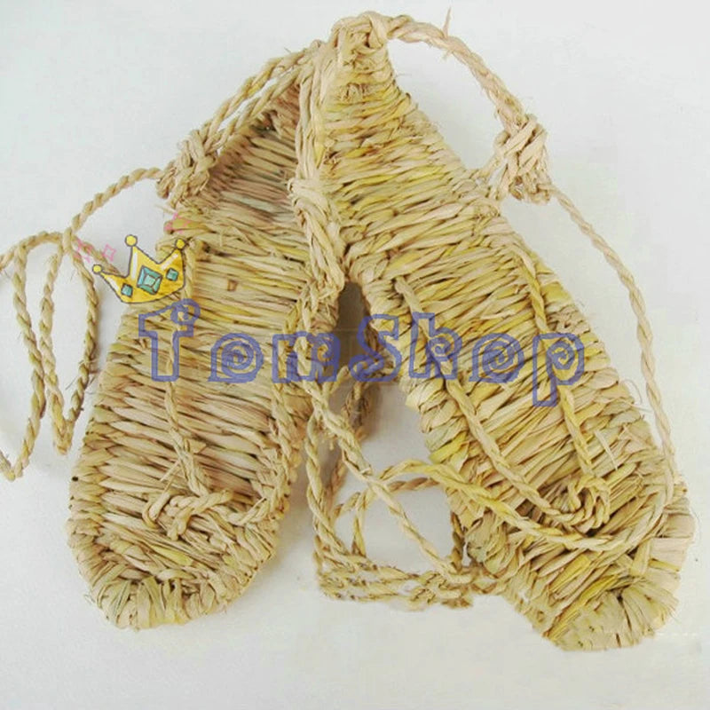 BLEACH COSTUMES HAND-MADE STRAW SANDALS SLIPPER SHOES + FREE SOCKS