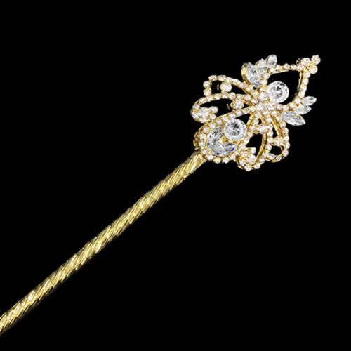 Bling Crystal Scepter Wand Gold/Silver Color Tiaras and Crowns Sceptre