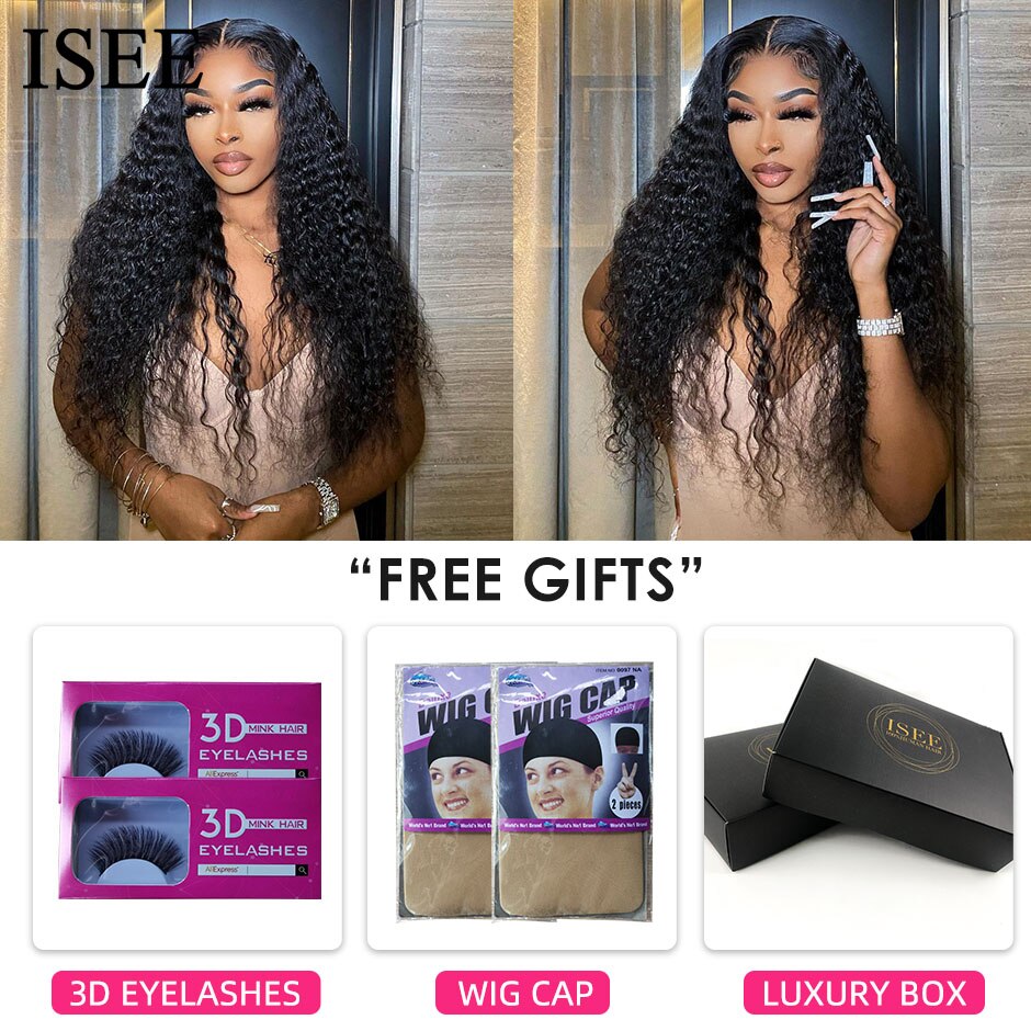 Water Wave Wigs Mongolian Wet And Wavy Lace Hairline Human Hair Wigs