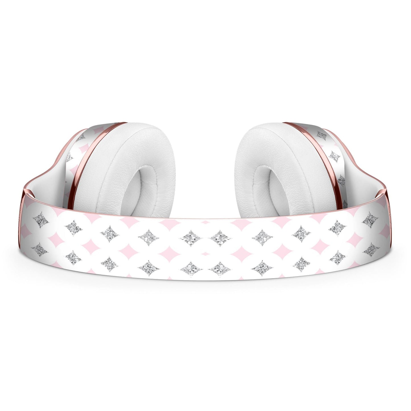 Pink and Silver Glitter Diamonds Full-Body Skin Kit for the Beats by