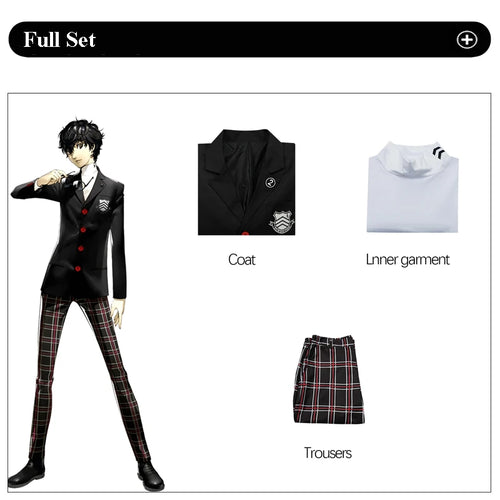 Game Persona 5 Amamiya Ren Kasumi Yoshizawa Cosplay Men Women School