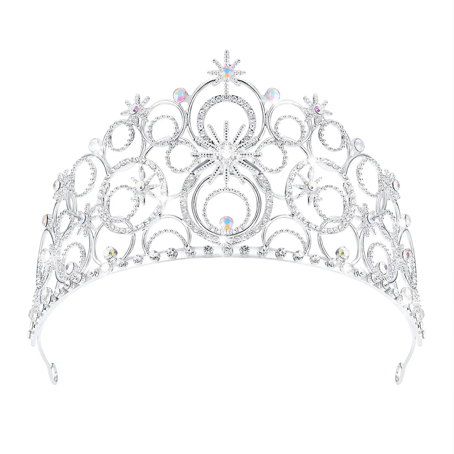 Elegant Bubble Crown For Beauty Pageant And Wedding Headdress High-End