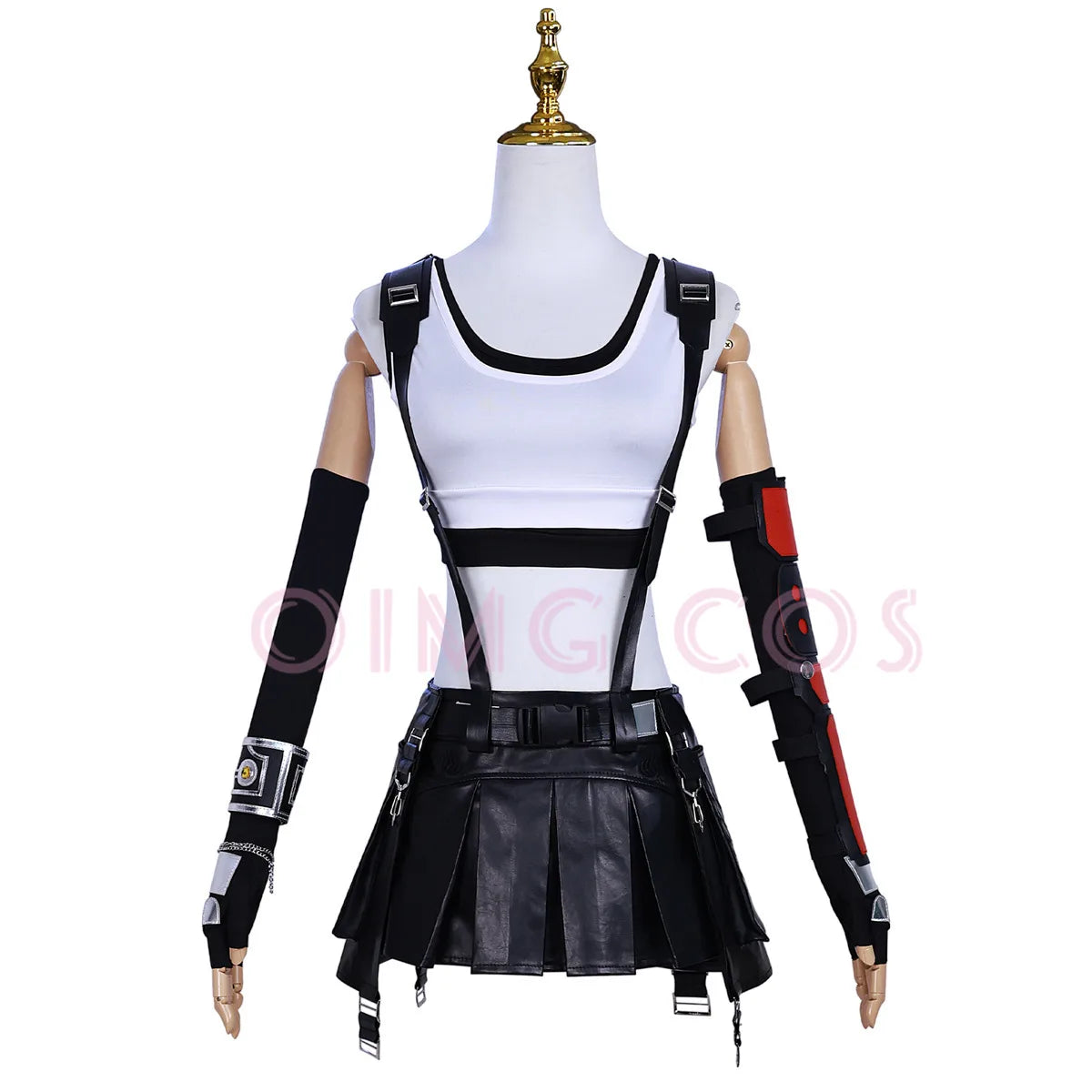 Tifa Lockhart Cosplay Costume Carnival Uniform Wig Anime Halloween