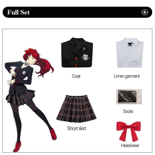 Game Persona 5 Amamiya Ren Kasumi Yoshizawa Cosplay Men Women School