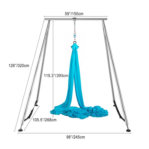 Stable and Durable Assembled yoga swing frame rig aerial silks yoga