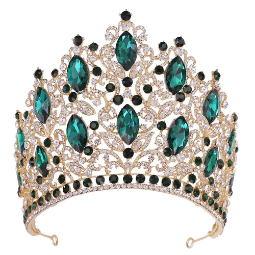 Luxury High Quality Royal Queen Wedding Crown for Women Large Crystal