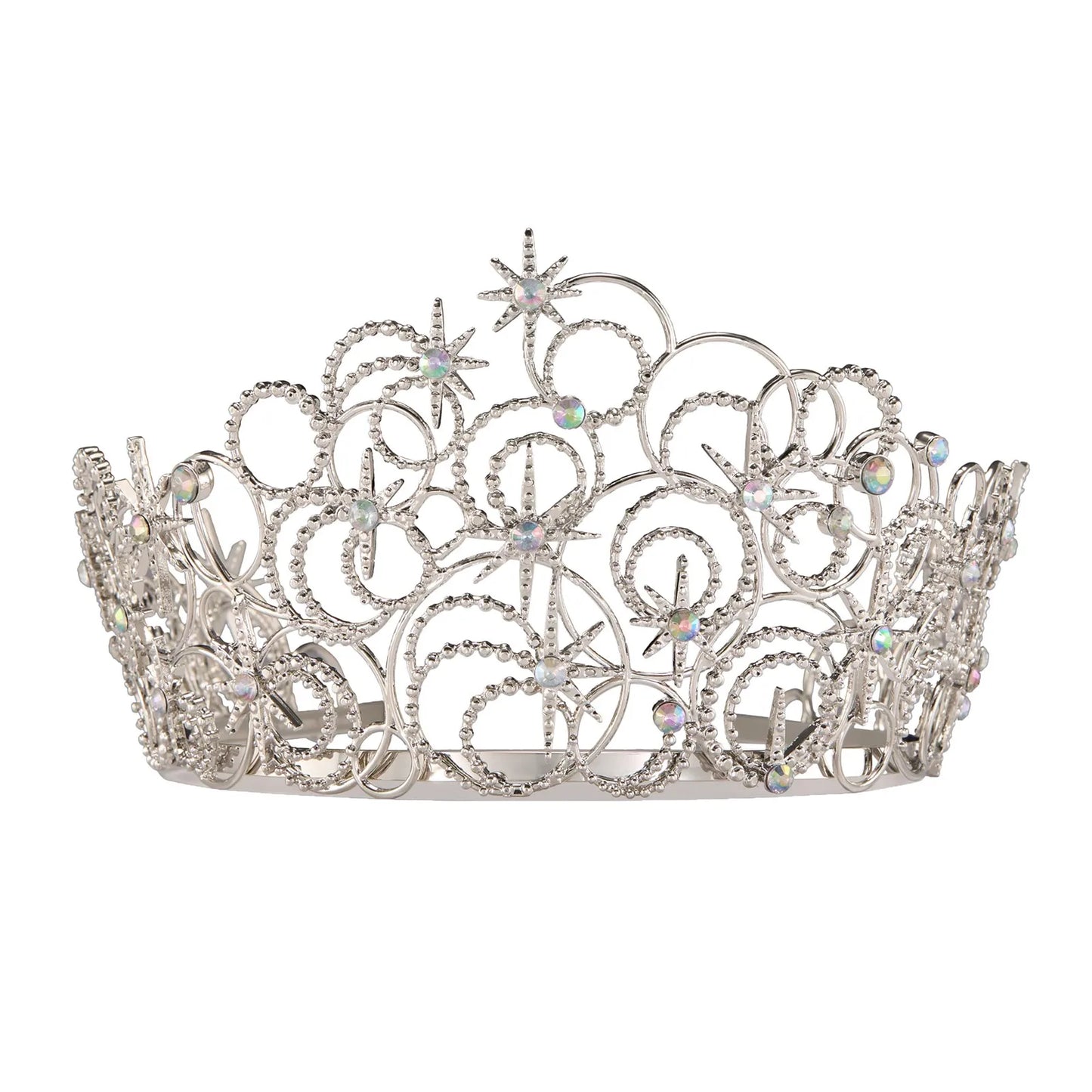 Elegant Bubble Crown For Beauty Pageant And Wedding Headdress High-End