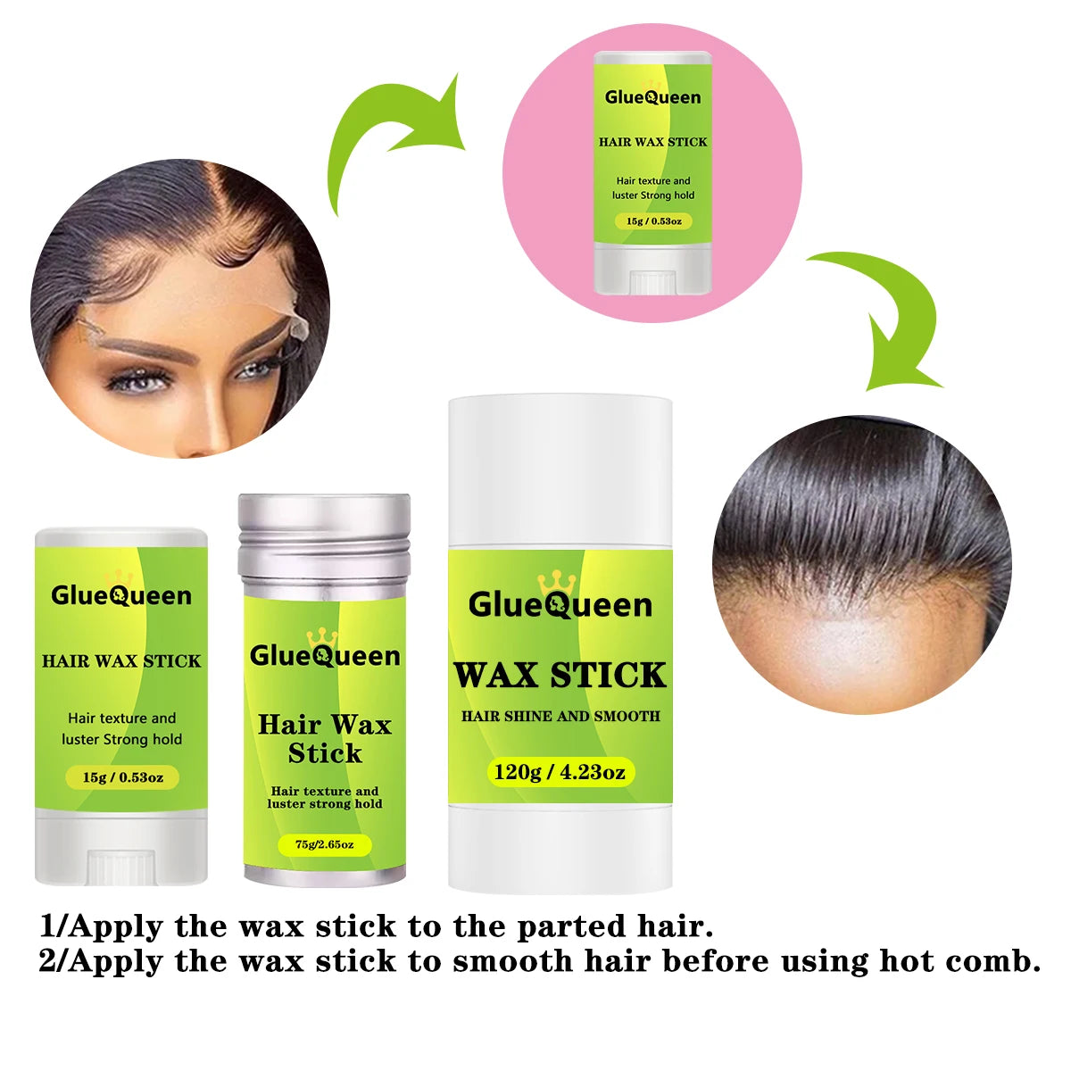 Front Lace Wig Glue Waterproof Lace Tape Remover Hair Brush With Melt