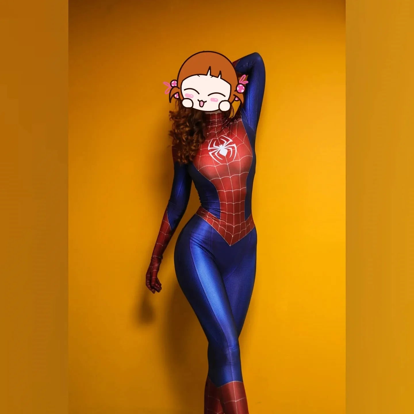 Adult Woman Girls PS4 Game Spiderman Superhero Cosplay Costume