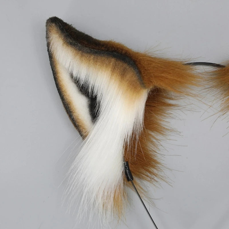 Furry Ear Anime Cosplays Hair Accessory Animal Ears Charming Foxes