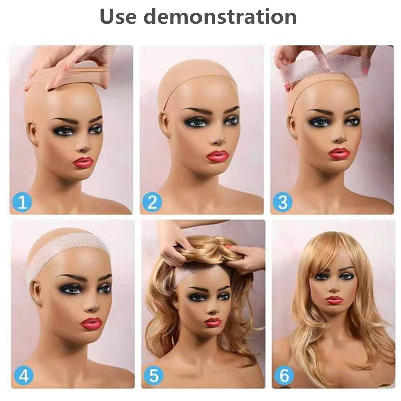 1PC Silicone Grip Wig Band Adjustable Silicone Wig Headband Fix Non Slip Wig Bands Seamless Wig Band Wig Grip Band