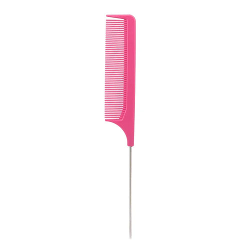 1 Professional pointed tail comb hair salon stainless steel comb