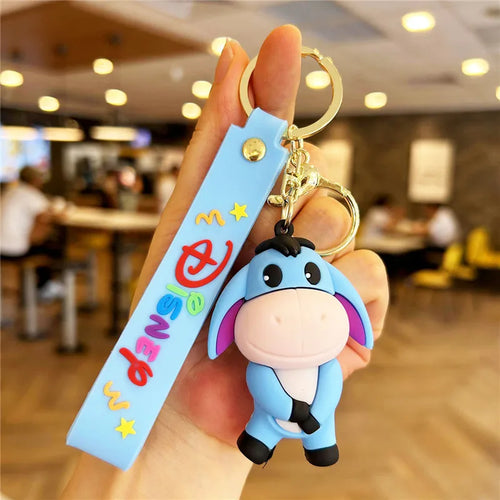 New Anime Disney Keychain Cartoon Mickey Mouse Minnie Lilo & Stitch