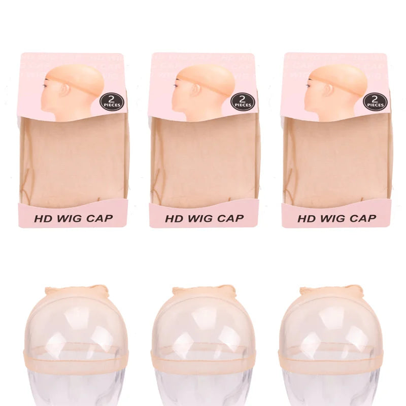 Wig Install Kit 6Pcs/Lot Hd Stocking Wig Cap With Lace Wig Glue And