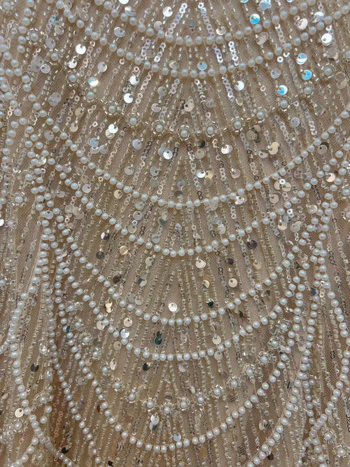 Elegant Mermaid Evening Dress with Dubai Pearls Off-the-Shoulder Long