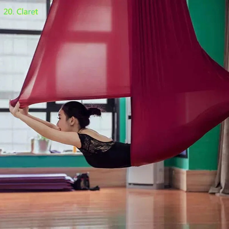 6m Aerial Yoga Hammock Fabric Aerial silks Yoga Swing Fitness Stretch