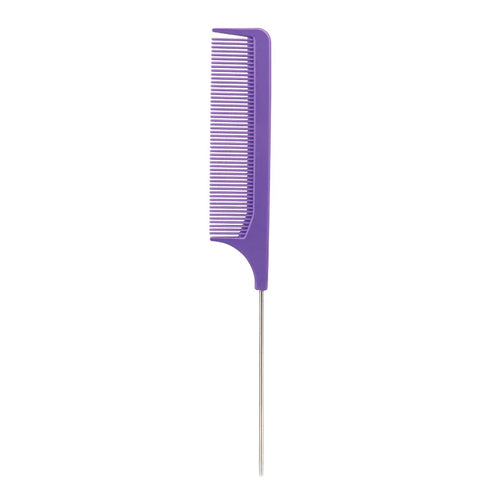 1 Professional pointed tail comb hair salon stainless steel comb
