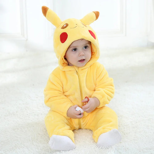 Boys Girls Costume 0-3 Y Baby Snorlax Romper Anime Cosplay Kigurumi