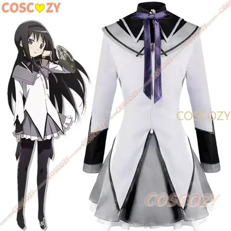 Anime Magical Girl Puella Magi Madoka Magica Homura Akemi Cosplay