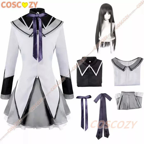 Anime Magical Girl Puella Magi Madoka Magica Homura Akemi Cosplay