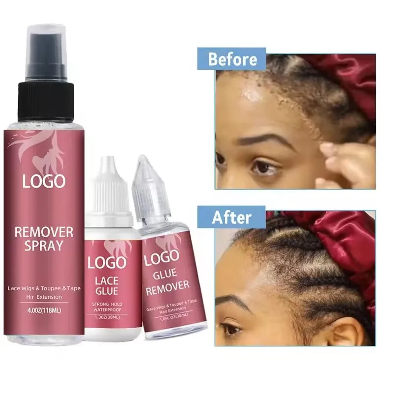 Lace Front Wig Glue Waterproof Custom Label Hair Wax Stick Tint Spray