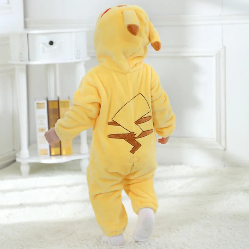 Boys Girls Costume 0-3 Y Baby Snorlax Romper Anime Cosplay Kigurumi