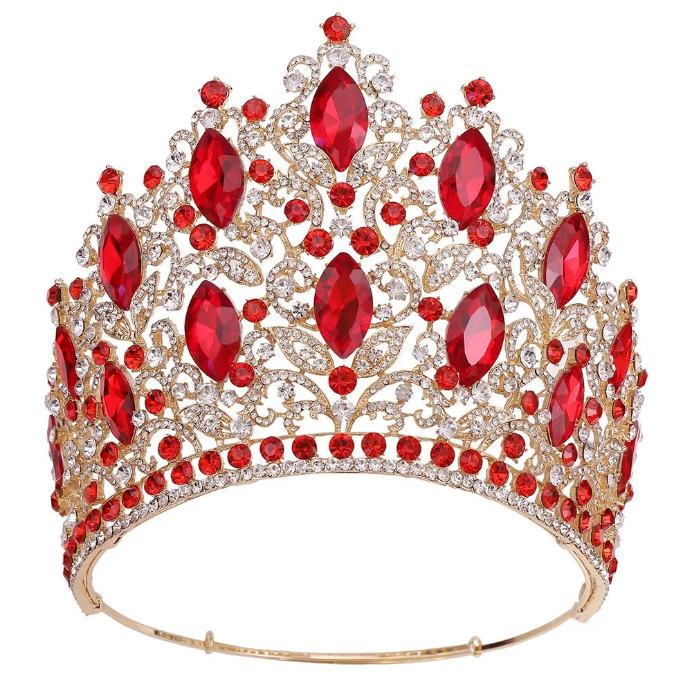 Luxury High Quality Royal Queen Wedding Crown for Women Large Crystal