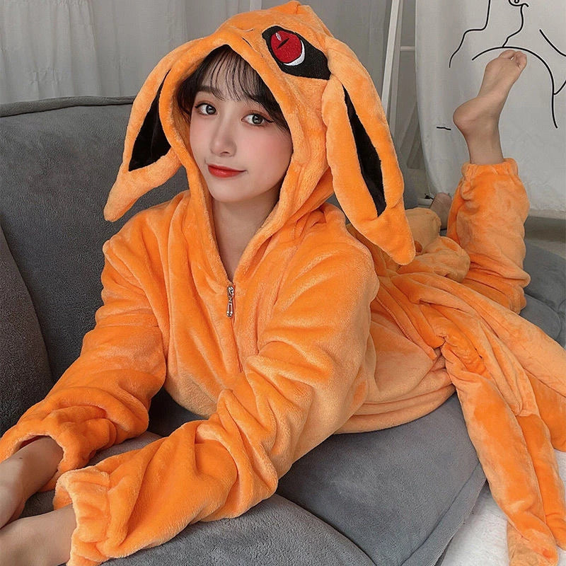 Anime Hokage Uzumaki NARUTO Kurama Kyuubi Fox Cosplay Costume Kigurumi