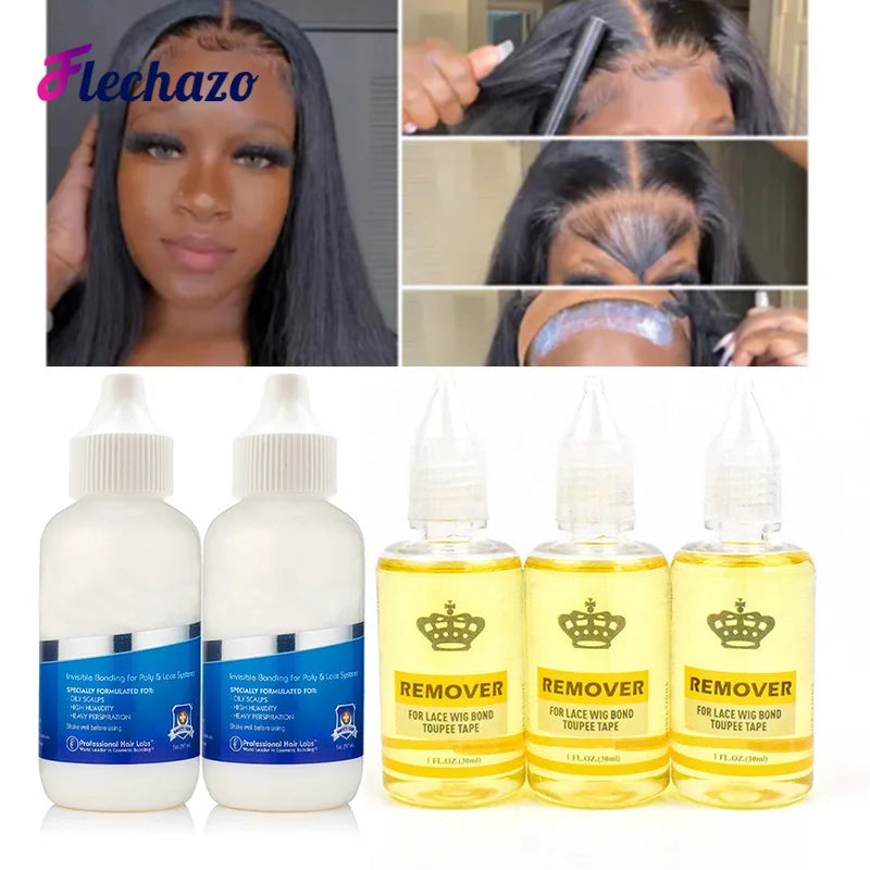 Lace Melting Holding Spray Kit 7Pcs Lace Wig Glue Hair Bond Adhesive