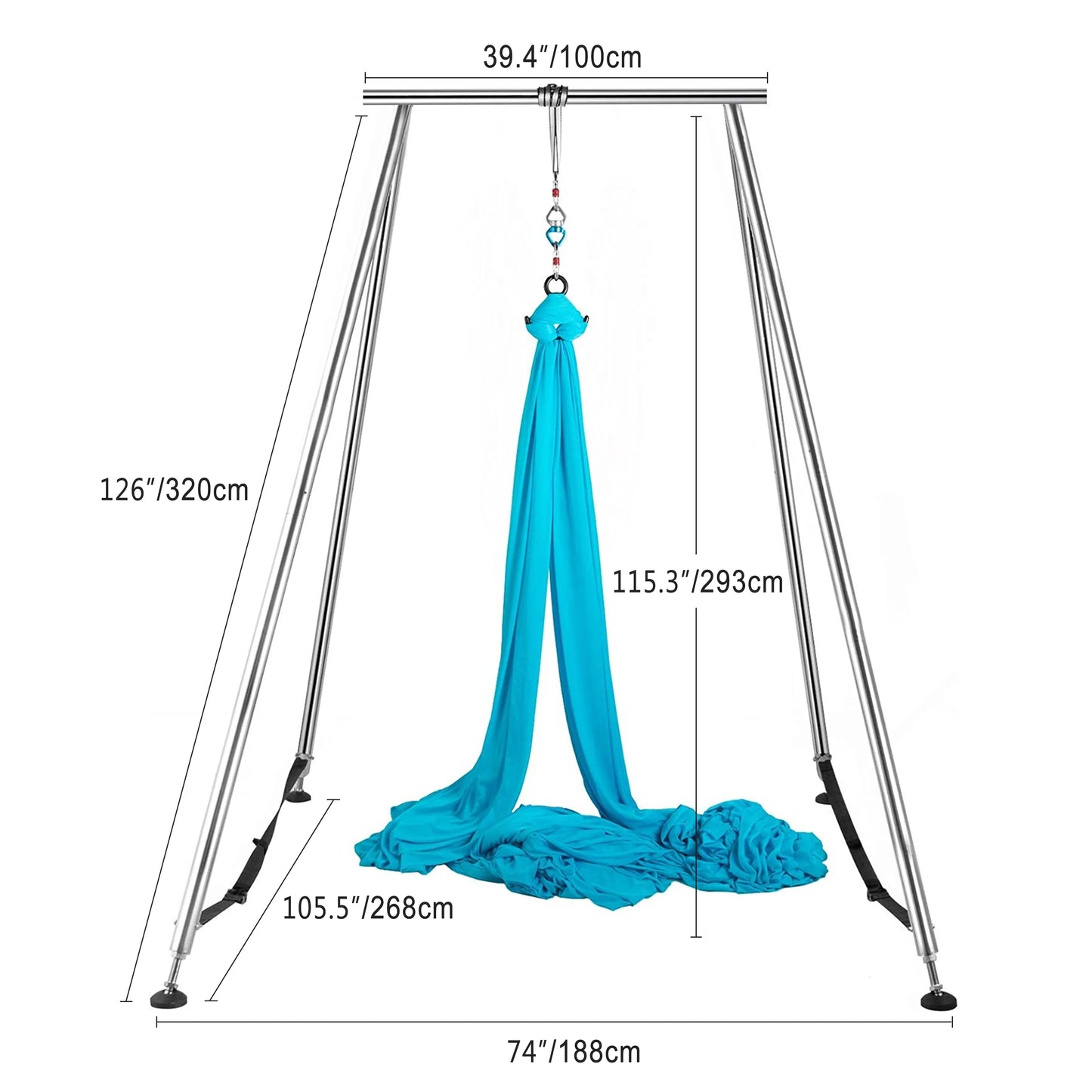 Stable and Durable Assembled yoga swing frame rig aerial silks yoga