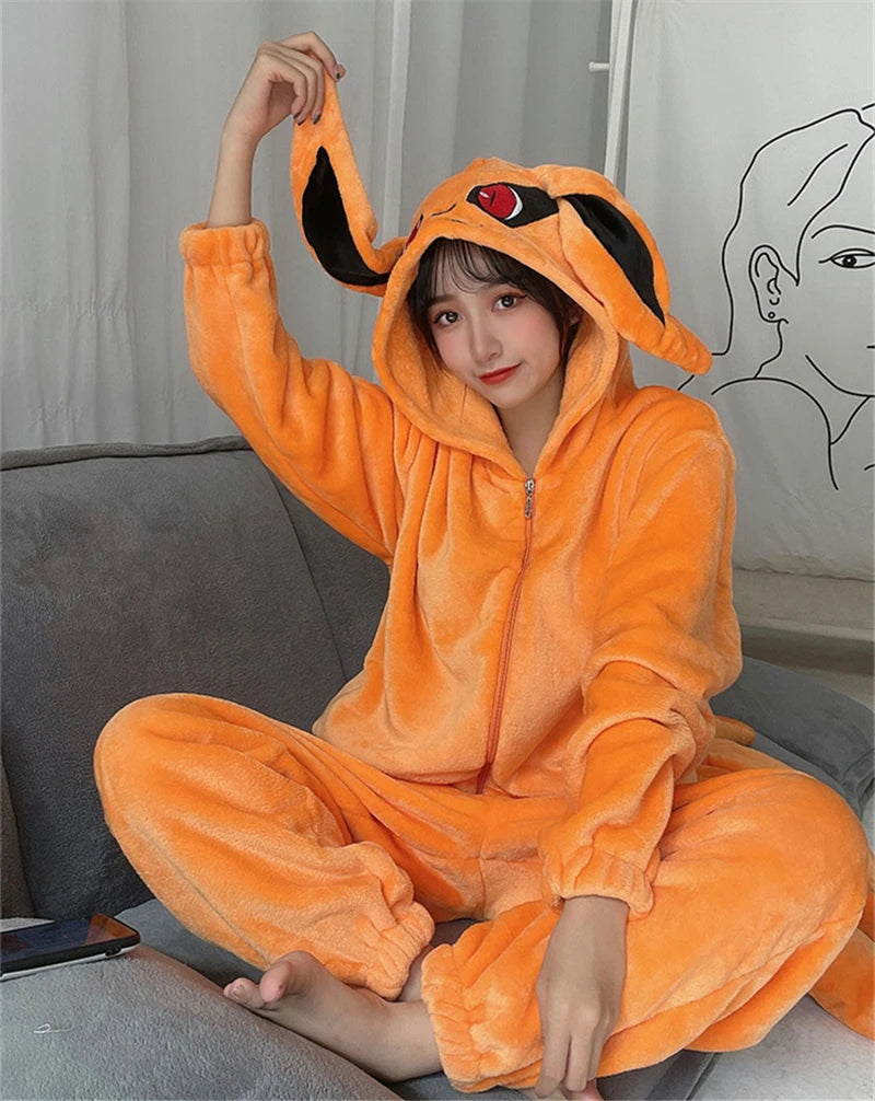 Anime Hokage Uzumaki NARUTO Kurama Kyuubi Fox Cosplay Costume Kigurumi