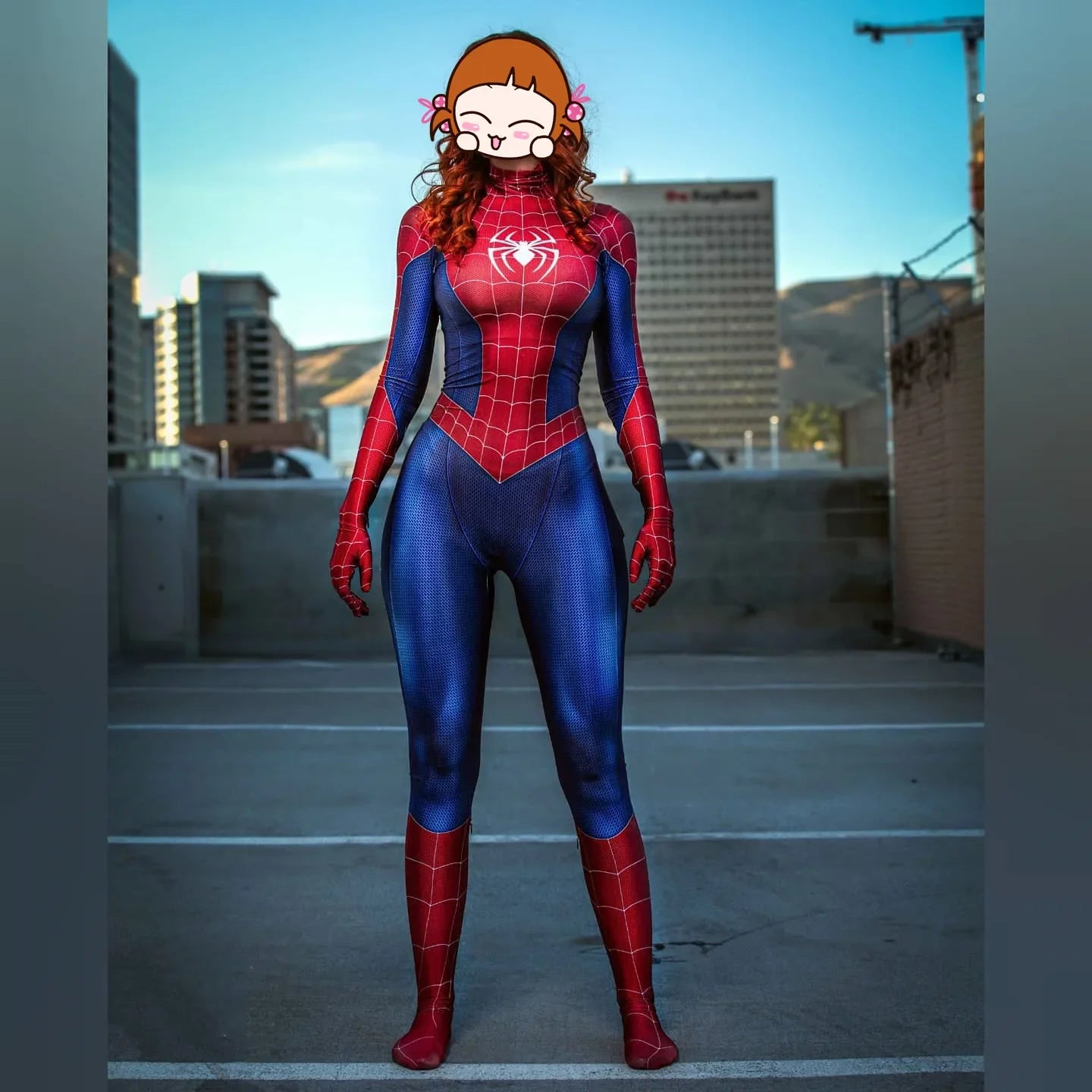 Adult Woman Girls PS4 Game Spiderman Superhero Cosplay Costume