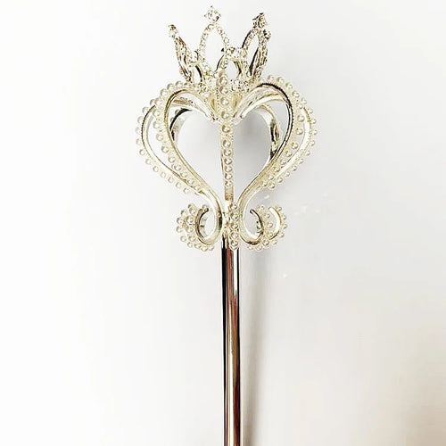 Bling Crystal Scepter Wand Gold/Silver Color Tiaras and Crowns Sceptre