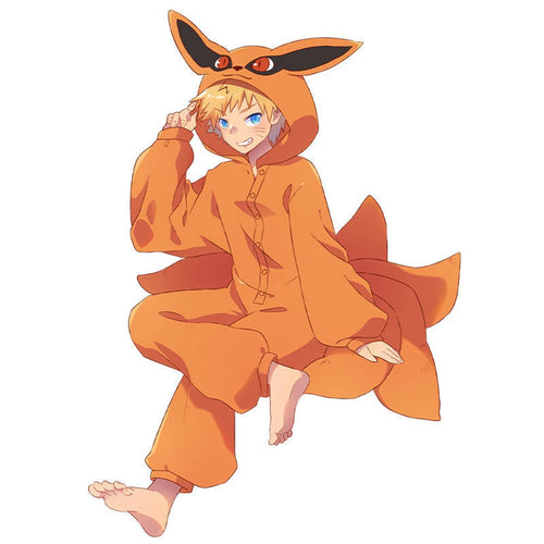 Anime Hokage Uzumaki NARUTO Kurama Kyuubi Fox Cosplay Costume Kigurumi