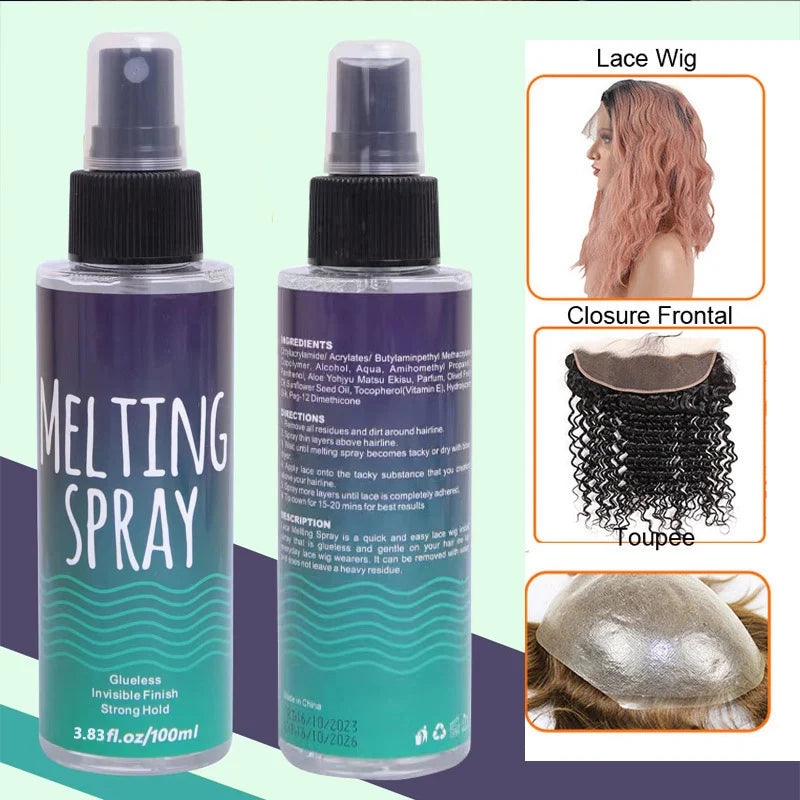 Lace Melting Holding Spray Kit 7Pcs Lace Wig Glue Hair Bond Adhesive