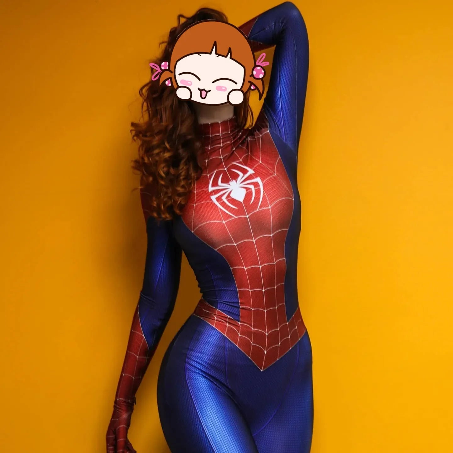Adult Woman Girls PS4 Game Spiderman Superhero Cosplay Costume