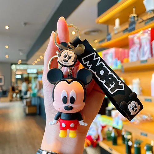 New Anime Disney Keychain Cartoon Mickey Mouse Minnie Lilo & Stitch