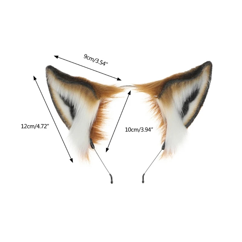 Furry Ear Anime Cosplays Hair Accessory Animal Ears Charming Foxes