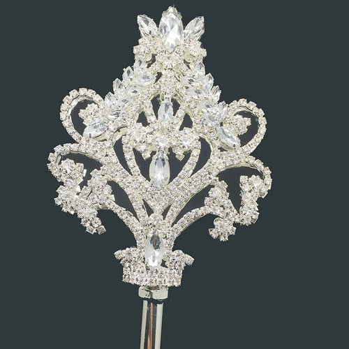 Bling Crystal Scepter Wand Gold/Silver Color Tiaras and Crowns Sceptre